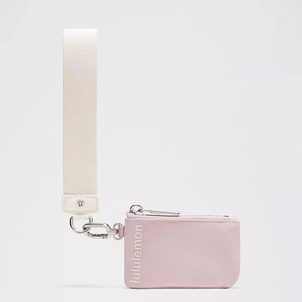 Lululemon Dual Pouch Wristlet- Pink Haze/Light Ivory